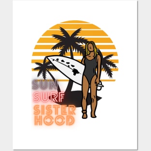 Surfing Sisterhood Posters and Art